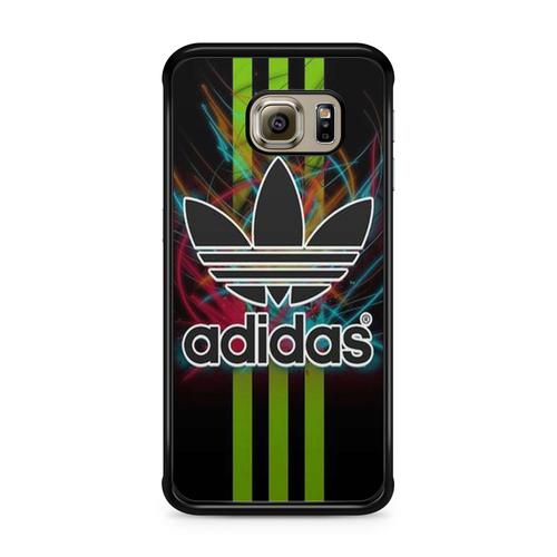 Coque Pour Samsung Galaxy S6 Adidas Vintage Tigre Paris Noir Strass Swag Luxe Ref 2061