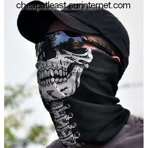 Gear - Tour De Cou Masque Cagoule Ghost Tete De Mort - Style Call Of Duty Modern Warfare Cod Mw3 Black Ops Battlefield Xbox 360 - Ps3 - Airsoft - Paintball - Moto - Ski - Snow - Surf - Outdoor