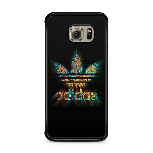 Coque Pour Samsung Galaxy S6 Adidas Vintage Tigre Paris Noir Strass Swag Luxe Ref 1361