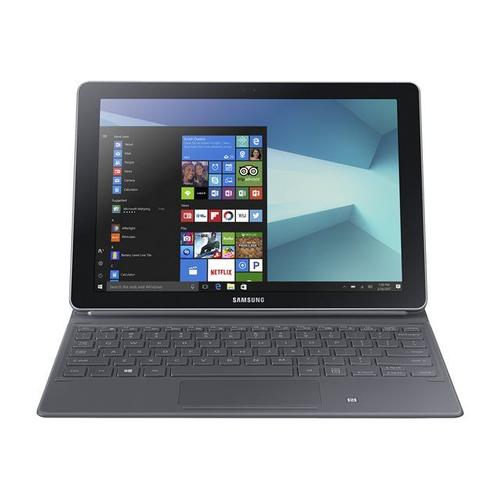 Samsung Galaxy Book - Tablette - avec clavier détachable - Core m3 7Y30 / 1  GHz - Windows 10 Home - 4 Go RAM - 64 Go eMMC - 10.6 écran tactile 1920 x  1280 (Full HD) - HD Graphics 615 - Wi-Fi