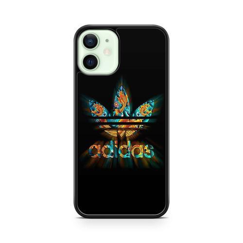 Coque Pour Iphone 12 Silicone Tpu Adidas Vintage Tigre Paris Noir Strass Swag Luxe Ref 716