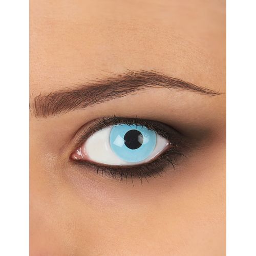 Lentilles Fantaisie Oeil Bleu Glacé 1 An Adulte Taille Unique