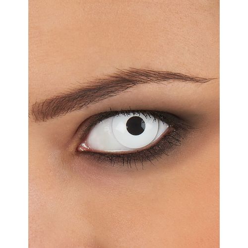 Lentilles Fantaisie Oeil Blanc 1 An Adulte Taille Unique