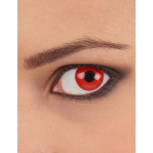 Lentilles Fantaisie Oeil Rouge 1 An Adulte Taille Unique