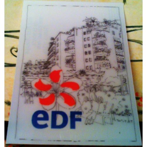 Carte Postale (15x10.5) Publicité Pour "Edf" Avec Zone Adresse Au Verso