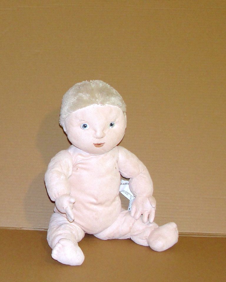 Bebe Enfant Blond Aux Yeux Bleus Doudou Poupee De Chiffon Peluche Articulee Ikea 46cm Rakuten