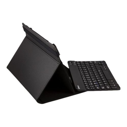 Silver Sanz Universal Gripcase - Clavier et étui - Bluetooth - noir clavier, noir étui