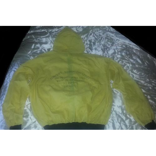 Johnny Hallyday Piece Unique Blouson 1987 Securite 92 Colombes Concert 1987