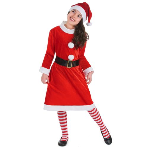 Déguisement Mère Noël Fille 7 À 9 Ans