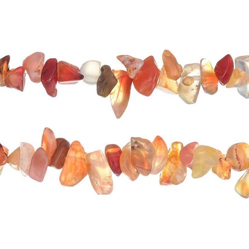 Lot De 30 Perles Agate Marron 2 A 10m