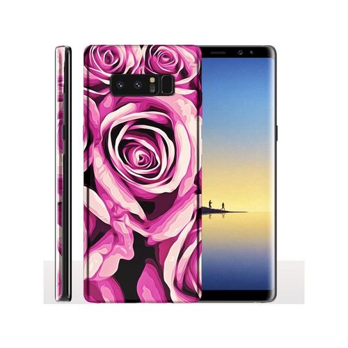 Coque Galaxy Note 8 Fleurs Roses - Coque Telephone Portable Samsung