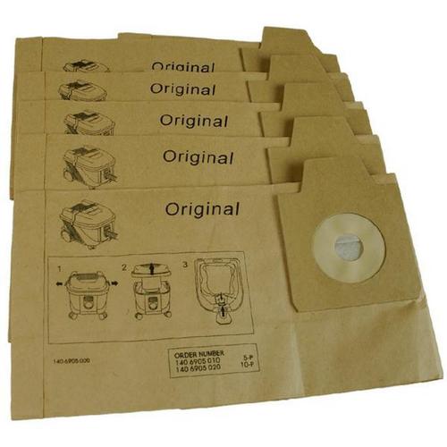 Lot de 10 sacs papier Aspirateur (1406905020 NILFISK ELECTROLUX SIPLEC)