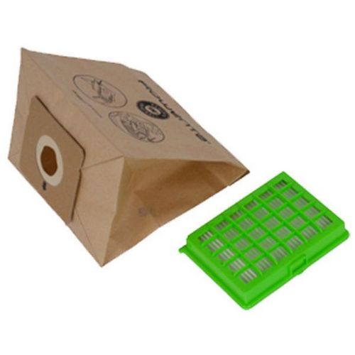 Pochette 6 sacs papier et 1 filtre HEPA Aspirateur (ZR004101 ROWENTA MOULINEX)