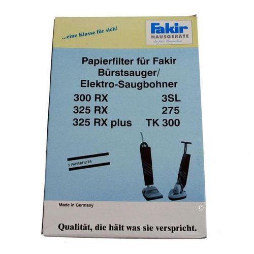 Jeu de 5 sacs 3SL - Cireuse (110805 FAKIR)