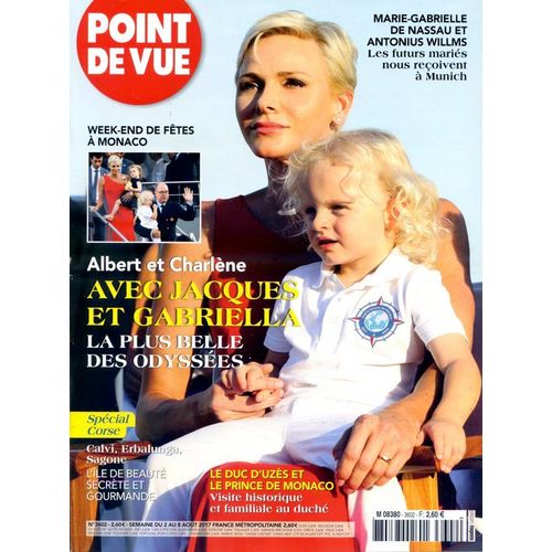 Point De Vue 3602 : Albert Et Charlène Avec Jacques Er Gabriella