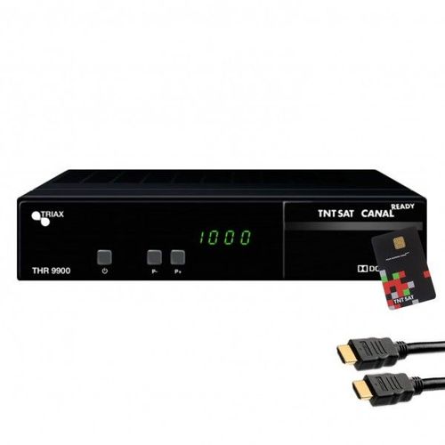 TRIAX THR9900 HD Récepteur satellite + Carte TNTSAT + Câble HDMi 2M Offert
