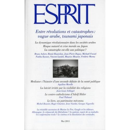 Esprit N° 374, Mai 2011 - Entre Révolutions Et Catastrophes : Vague Arabe, Tsunami Japonais