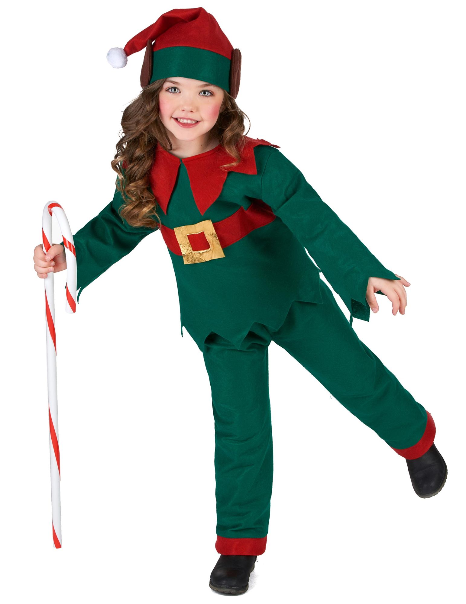 Déguisement Elfe De Noël Enfant - Taille: 10 À 12 Ans
