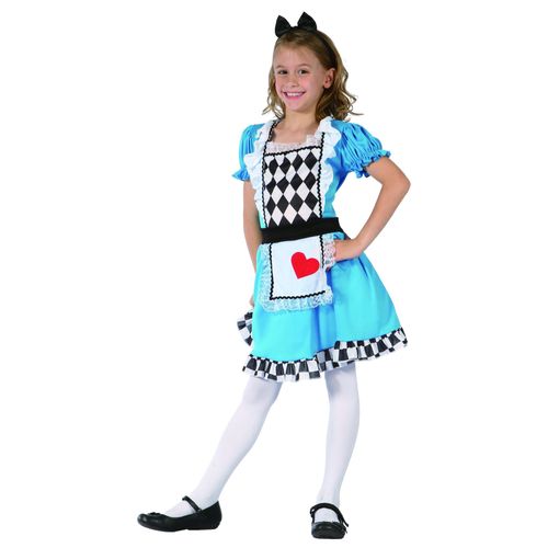 Déguisement Alice De Coeur Fille - Taille: L 10-12 Ans (130-140 Cm)