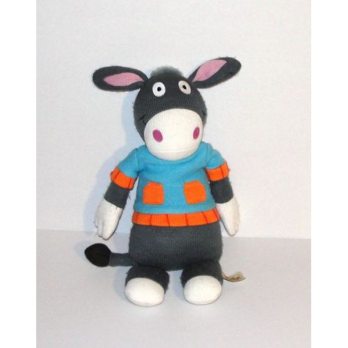 Peluche Ane Latitude  Doudou Ane En Laine Tricot Latitude Grand Modele 39 Cm 