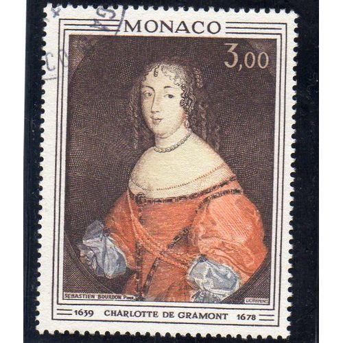 Timbre-Poste De Monaco (Princesse Charlotte De Grammont)