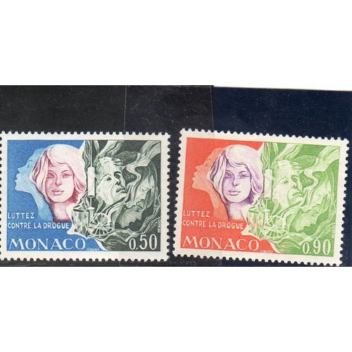 Timbres-Poste De Monaco (Lutte Contre La Drogue) 