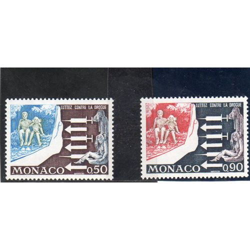Timbres-Poste De Monaco (Lutte Contre La Drogue) 