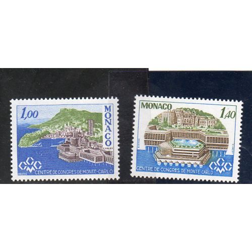 Timbres-Poste De Monaco (Inauguration Du Centre De Congrès De Monte-Carlo) 