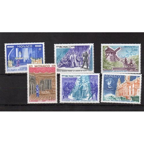 Timbres-Poste De Monaco (Centenaire De L'inauguration De La Salle Garnier De Monte-Carlo) 