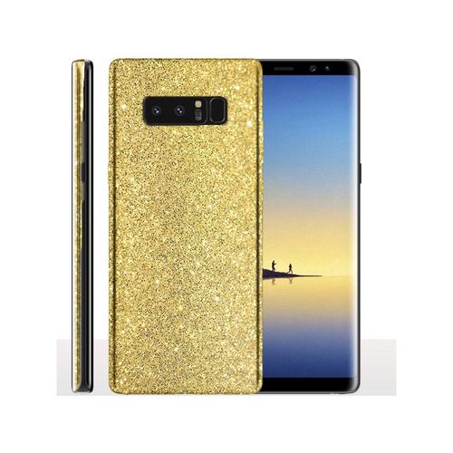 Coque Samsung Note 8 Paillette Doré - Coque Téléphone Portable Galaxy Note 8 Strass Gold
