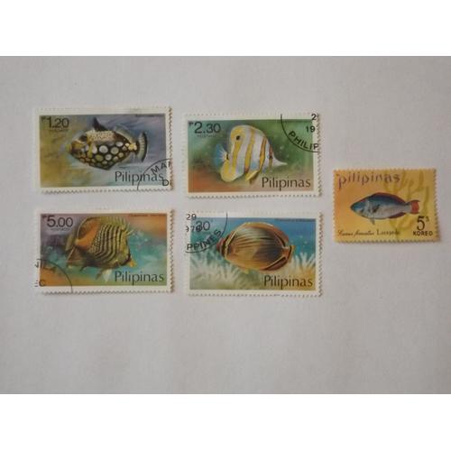 5 Timbres Poissons Philippines