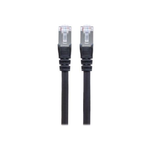 Intellinet Network Patch Cable, Cat6A, 1m, Black, Copper, S/FTP, LSOH / LSZH, PVC, RJ45, Gold Plated Contacts, Snagless, Booted, Lifetime Warranty, Polybag - Cordon de raccordement - RJ-45 (M)...