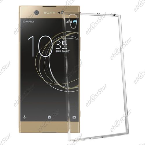Ebeststar ® Film Protection Écran En Verre Trempé + Coque Silicone Gel Ultra Fine Housse Etui Souple Pour Sony Xperia Xa1, Xa1 Dual (2017), Couleur Transparent [Note Importante Lire Description]