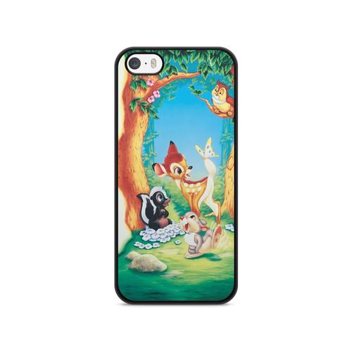 Coque Pour Iphone 5 / 5s / Se 2017 Silicone Bambi Disney Amour Love Cute Thumper Panpan Amis Ref 1501