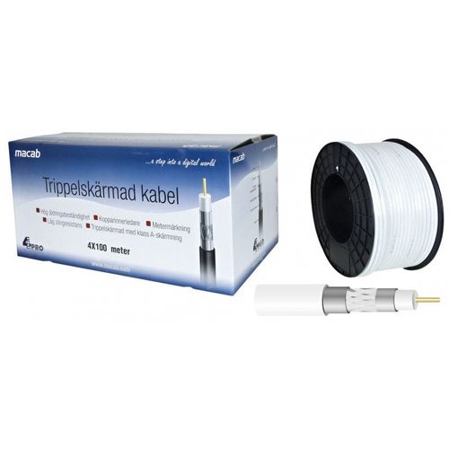 Televes - Câble d'antenne en vrac - 250 m - câble coaxial à triple blindage