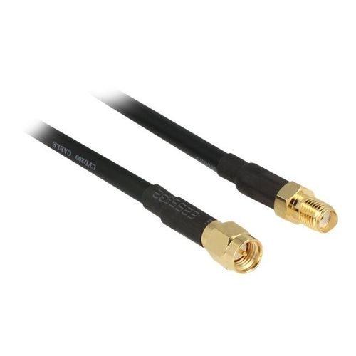 Delock CFD200 - Rallonge de câble d'antenne - SMA (F) pour SMA (M) - 15 m - CFD-200 - noir