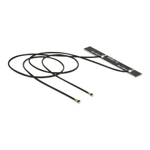 Delock WLAN Twin Antenna - Antenne - Wi-Fi - 5 dBi - noir