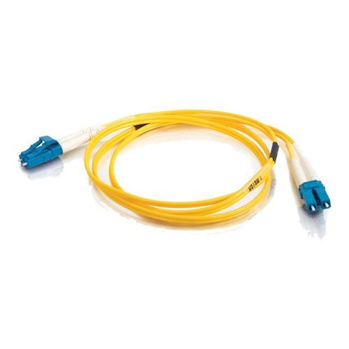 C2G 3m LC-LC 9/125 Duplex Single Mode OS2 Fiber Cable - Yellow - 10ft - Cordon de raccordement - mode unique LC (M) pour mode unique LC (M) - 3 m - fibre optique - duplex - 9 / 125 micromètres -...