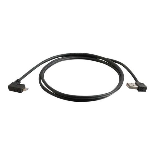 C2G C2G 5m USB A to Micro-USB B Cable with Right Angeled Connectors-USB 2.0 16ft - Câble USB - USB (M) pour Micro-USB de type B (M) - USB 2.0 OTG - 5 m - connecteur à angle droit - noir