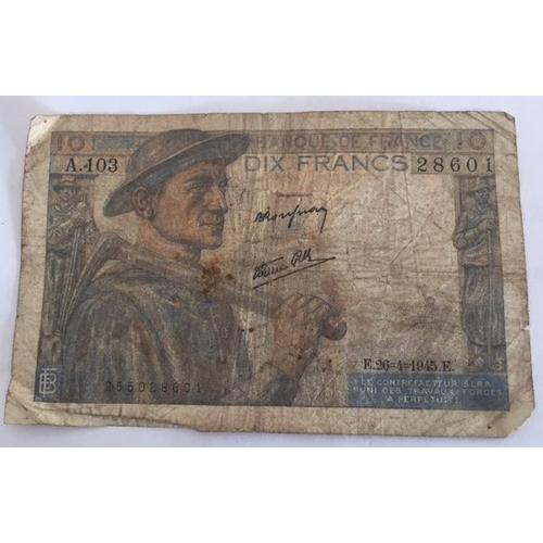 Billet 10 Francs Mineur 1945