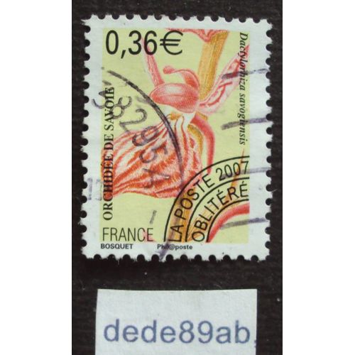 France..  0.36e Orchidée De Savoie - Dactylorhiza Savogiensis . Préoblitéré Used Stamp.