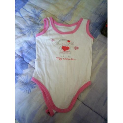 Body Pas De Marque Coton 18 Mois Multicolore