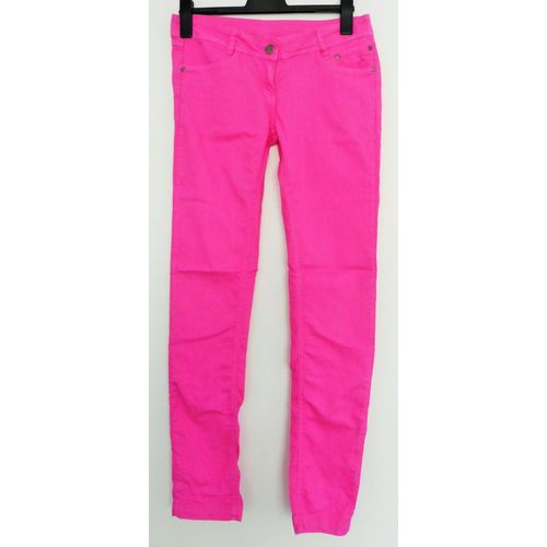 Jean Rose Fuchsia. Slim. Spot. Coton. Taille 40