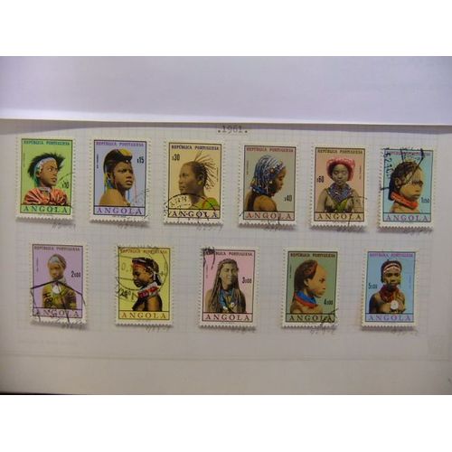 Angola 1961 Serie Corriente Chicos Angoleses Yvert N 420 / 435 Fu Incompleta