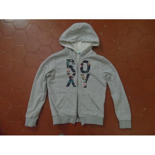 Veste À Capuche Jersey Gris Roxy