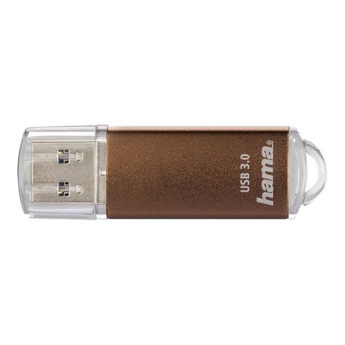 Hama FlashPen "Laeta" - Clé USB - 128 Go - USB 3.0 - brun
