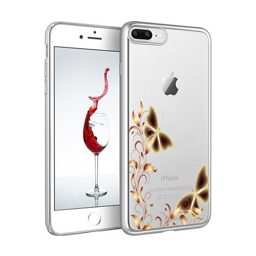 Coque Transparente Papillon Silicone Iphone 6 - Gold - 4.7 Pouces