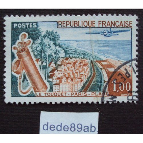France..  1.00f  Le Touquet-Paris-Plage (Pas-De-Calais) . Oblitéré Used Stamp.