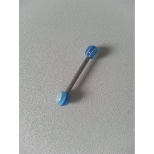 Piercing Pour La Langue En Bleu Ciel, Bleu Clair, Bleu Foncé.
