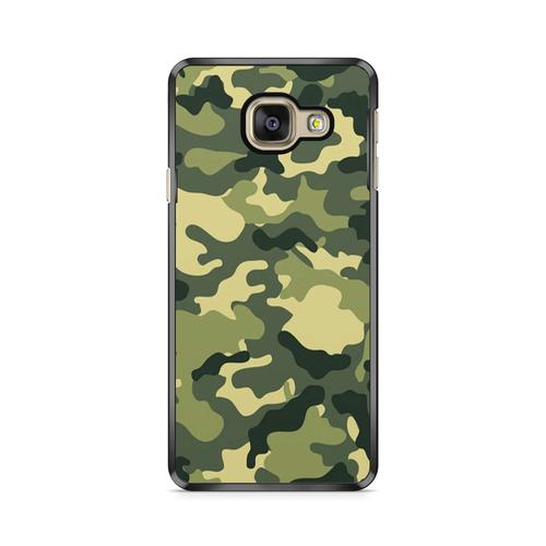 Coque Pour Samsung Galaxy A5 2016 ( A510) Camo Camouflage Militaire Guerre Vert Chasse Ref 156